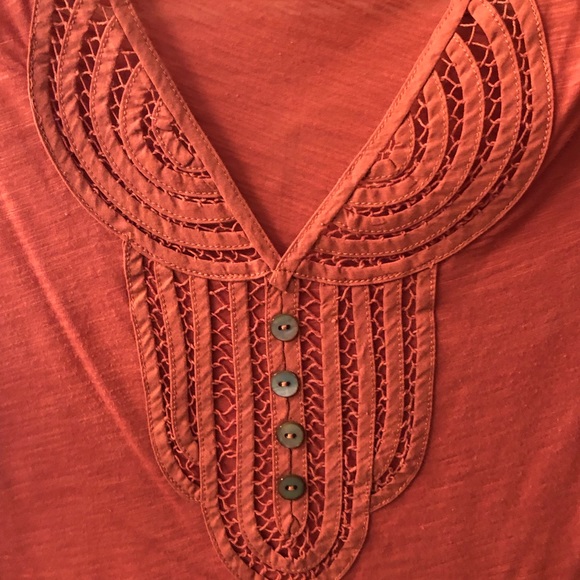 Anthropologie C Keer Loop de Loop Henley Top - Picture 7 of 7